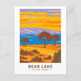 Cartão postal Bear Lake State Park Utah Vintage