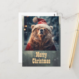 Cartão Postal Bear Natal