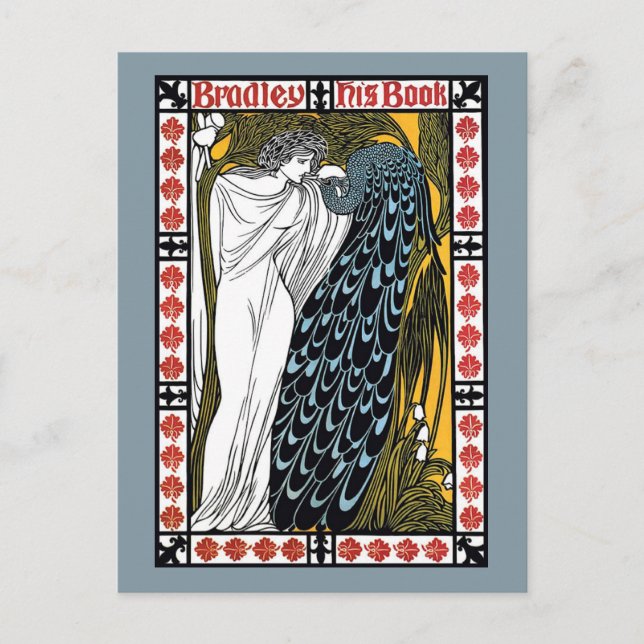 Cartão Postal Beardley Peacock (Frente)