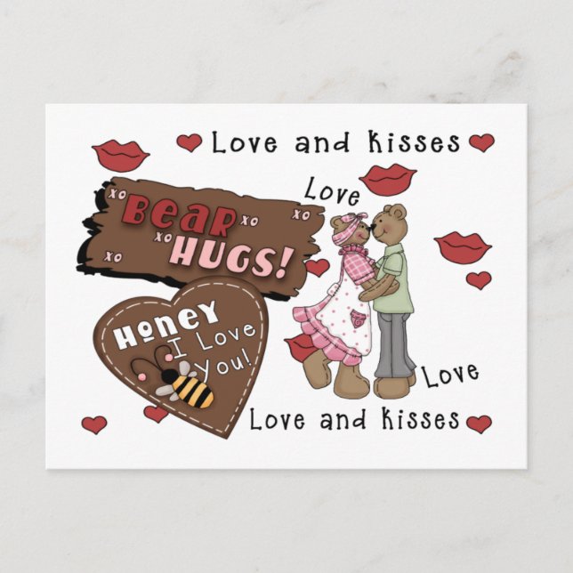 Cartão Postal Bears Hugs (Frente)