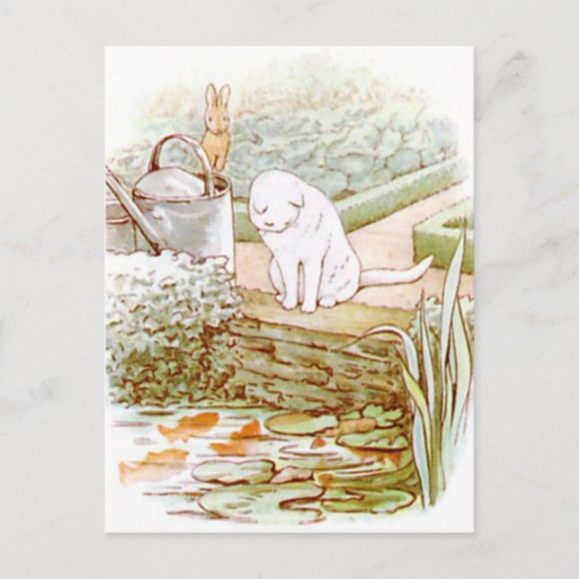 Cartão Postal Beatrix Potter de A História do Coelho Peter (Frente)