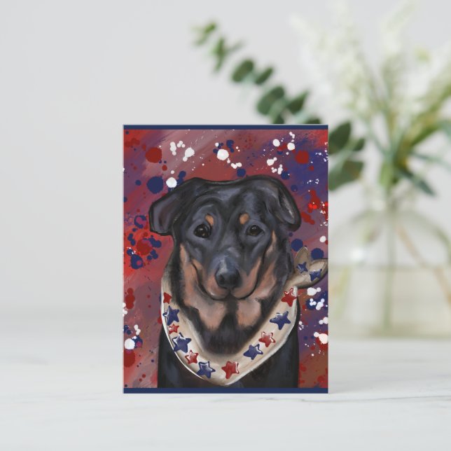 Cartão Postal Beauceron (Em pé/Frente)