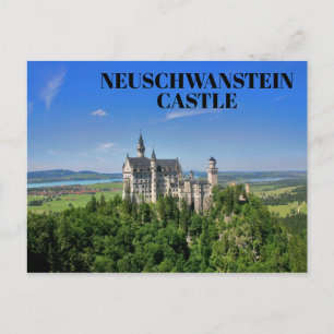 Cartão Postal Beauely Neuschwanstein Castle Bavaria Alemanha