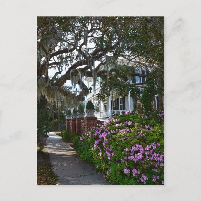 Cartão Postal Beaufort bonito, South Carolina (Frente)