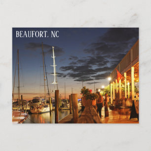 Cartão Postal Beaufort North Carolina Waterfront Viagem