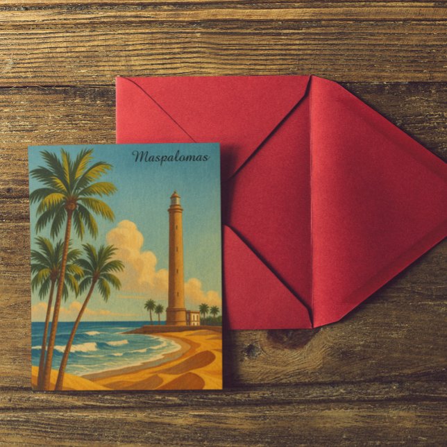 Cartão Postal Beautiful Maspalomas Meloneras Beach Gran Canaria (Beautiful Maspalomas Meloneras Beach Gran Canaria Postcard)