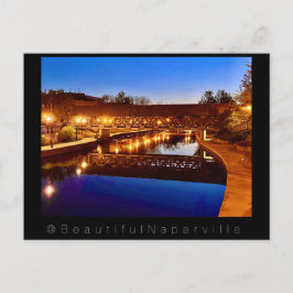 Cartão Postal Beautiful Naperville - Riverwalk Reflections #2