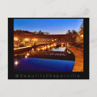 Cartão Postal Beautiful Naperville - Riverwalk Reflections #2
