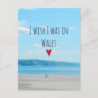 Cartão Postal Beautiful Wales Sea Beach Landscape Aberdovey