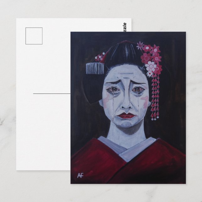 Cartão Postal Beautifully Sad Painting by Alfred Fox (Frente/Verso)