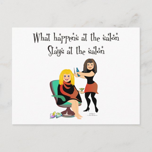 Cartão Postal Beauty Salon Secretos (Frente)