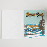 Cartão Postal Beaver Creek Ski Area Winter Colorado Vintage<br><div class="desc">Design de arte Beaver Creek Winter mostrando a paisagem de inverno.</div>