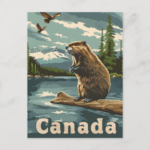 Cartão Postal Beaver do Canadá