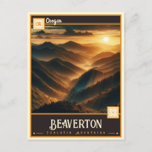 Cartão Postal Beaverton, Oregon Vintage