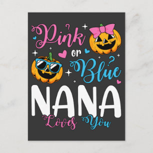 Cartão Postal Bebê Abóbora Nana Ama Você Rosa ou Azul