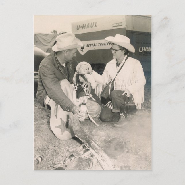 CARTÃO POSTAL BEBÊ DE COWBOY #48 (Frente)