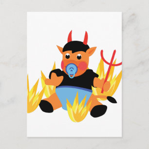 Cartão Postal bebê diabólico