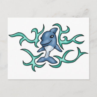Cartão Postal Bebê Dolphin