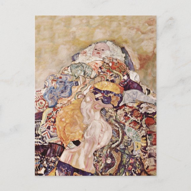 Cartão Postal Bebê em filme de cor brilhante (Frente)