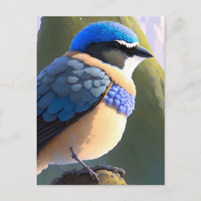 Cartão Postal Bebê Montanha Bluebird, Posto (Frente)