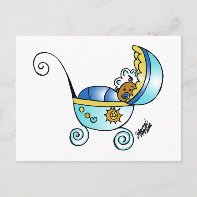 Cartão Postal bebê recém-nascido (Frente)