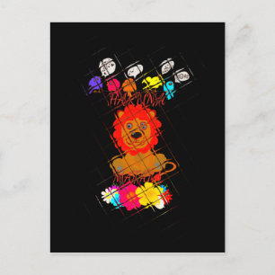 Cartão Postal Bebê Rei Leão Engraçado: Design de Arte Hakuna Mat