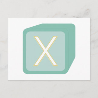 Cartão Postal Bebês Bloqueia Iniciais Gráficos De Madeira