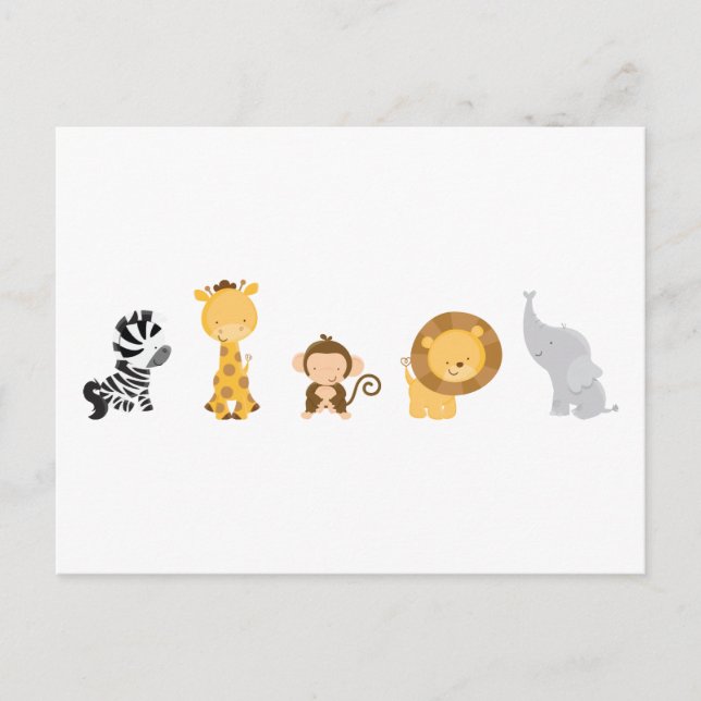 Cartão Postal Bebês da Selva (Frente)