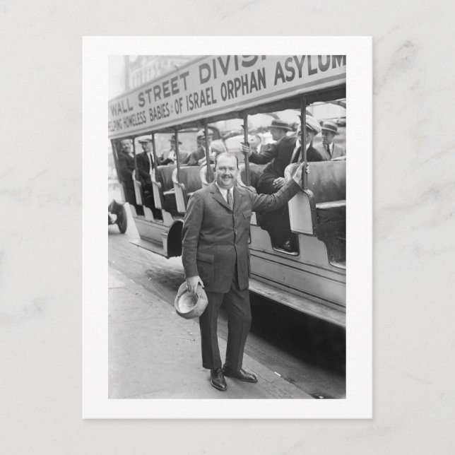 Cartão Postal Bebês sem-abrigo de Israel, 1920 (Frente)