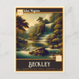Cartão Postal Beckley, Virgínia Ocidental Vintage
