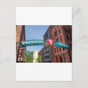 Cartão Postal Beco da impressora