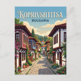 Cartão Postal Beco de Koprivshtitsa Bulgária