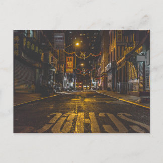 Cartão Postal Beco do Chinatown em Nova York à Noite