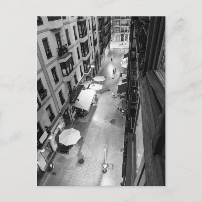 Cartão Postal Beco em Bilbau, Espanha (Frente)