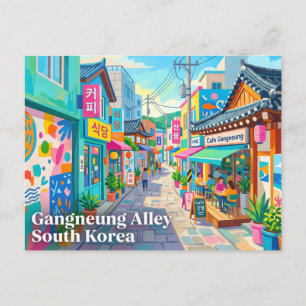 Cartão Postal Beco Gangneung Coreia do Sul
