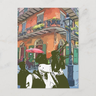 Cartão Postal Beco Piratas, Banda Marcial Nova Orleans