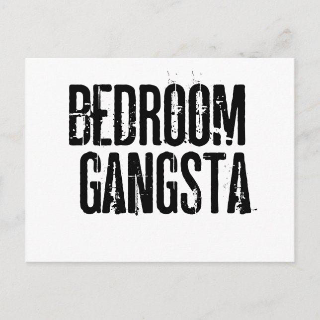 Cartão Postal Bedroom Gangsta (Frente)