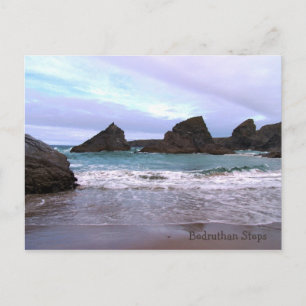 Cartão Postal Bedruthan Steps Carnewas Cornwall Inglaterra