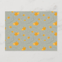 Cartão Postal Bee Love Bee Happy Postcard - Verde