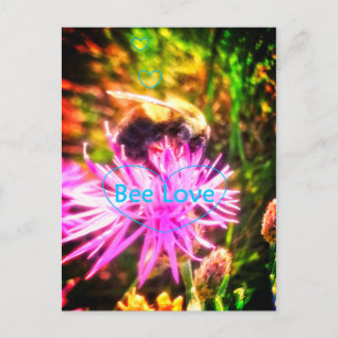 CARTÃO POSTAL BEE LOVE ORIBRIGHT