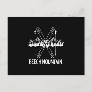 Cartão Postal Beech Mountain North Carolina NC Skiing