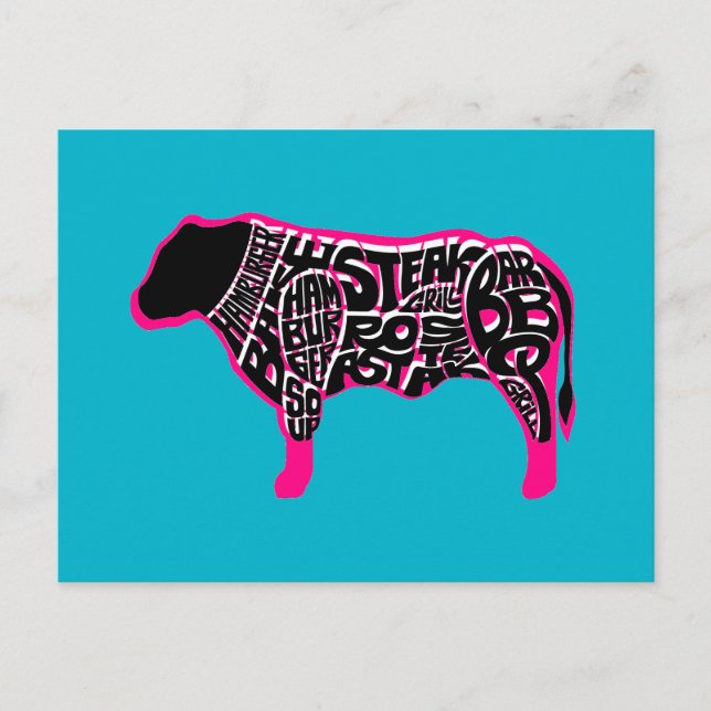 Cartão Postal Beef Eater's Chart (Frente)