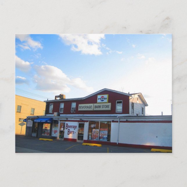 Cartão Postal Beefebida Barn na Avenida Willis (Frente)