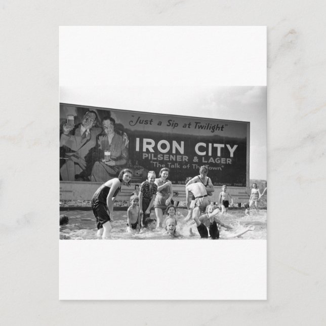 Cartão Postal Beer Billboard, 1938 (Frente)