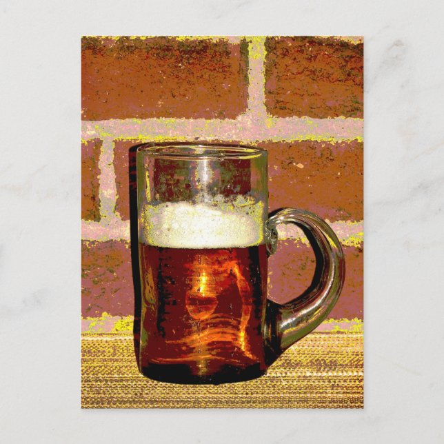 Cartão Postal Beer Mug (Frente)