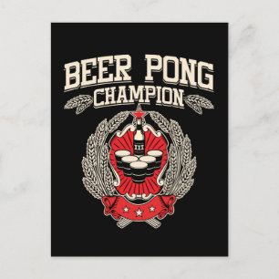 Cartão Postal Beer Pong Champion