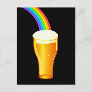 Cartão Postal Beer Rainbow