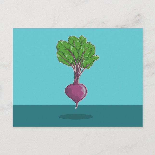 Cartão Postal Beetroot beet plant (Frente)