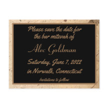 Beige Marble Salve o Cartão-Postal de Data