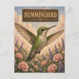 Cartão Postal Beija-flor Livro de Histórias de Bebê Nursery Anim